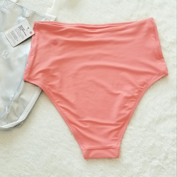 Lululemon Waterside High Waist Skimpy Swim Bikini Bottom Raspberry Creme NWT - Picture 12 of 14